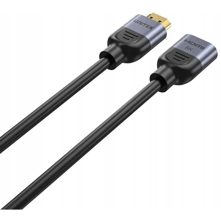 Cablu Prelungitor Unitek HDMI 2.1 8K 60Hz 0.5m M/F
