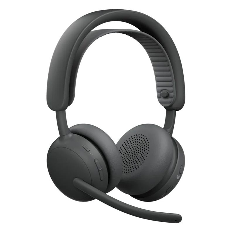 Casti wireless Logitech Zone 2 ES pentru Business, Graphite, Bluetooth, microfon, 50m