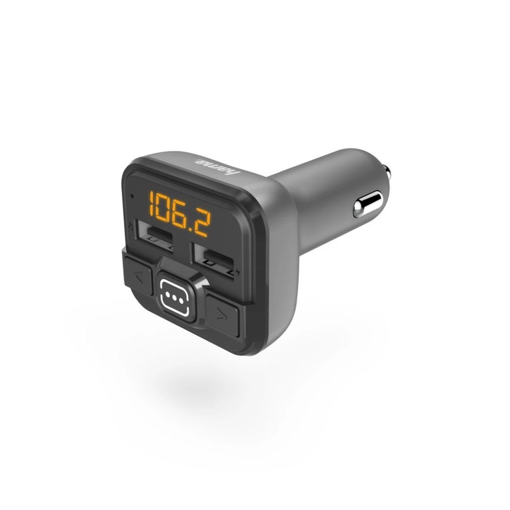 Hama FM Transmitter with Bluetooth Function Black, 298786, Transzmitter