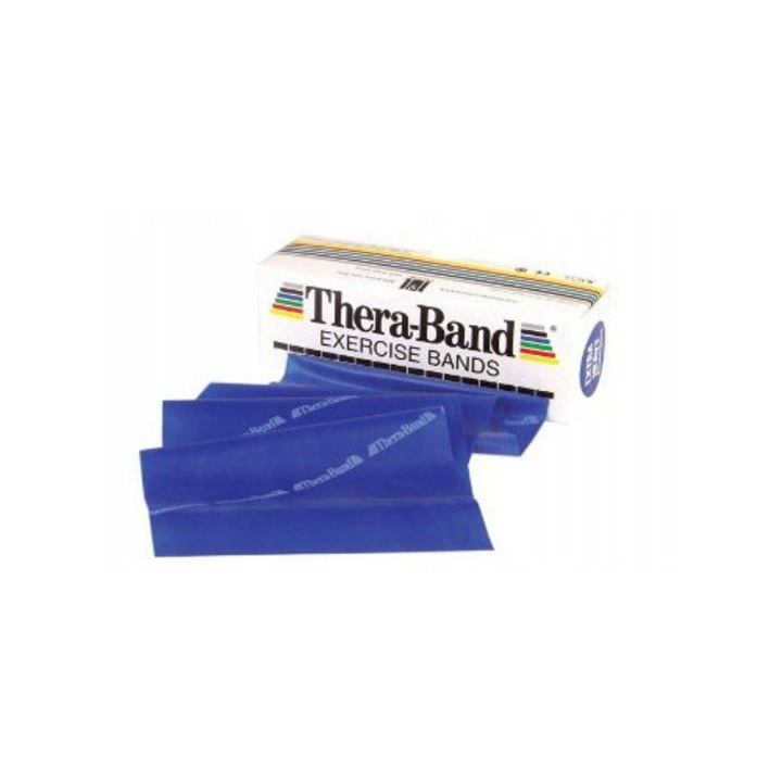 Лента за рехабилитация Thera Band 5.5м, синя, изключително силна съпротива