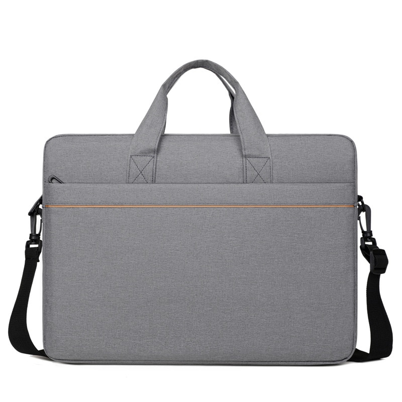 Geanta laptop 15-16 inch, ORBER, geanta de umar subtire, capacitate mare, business, oxford impermeabila, ultra-usoara, anti-soc, respirabila, pentru notebook, stil modern，gri