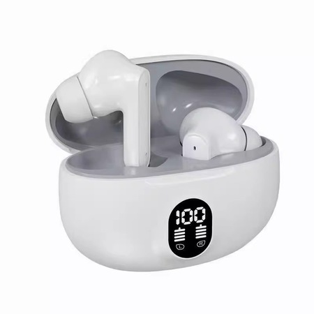 Casti Wireless, alb, design minimalist, autonomie ultra-lunga, cu ...