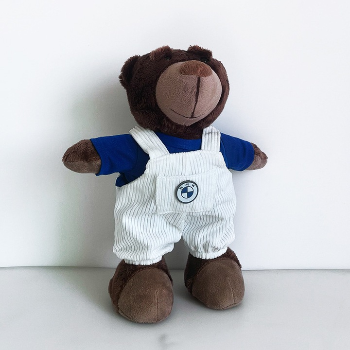 Jucarie de plus ursulet de curse, 28x14cm, cu curele