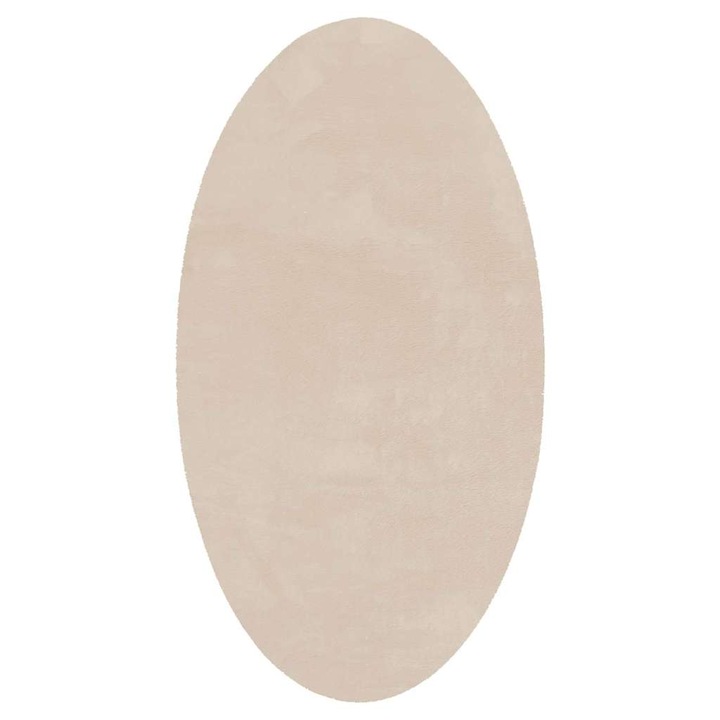 Килим HUARTE vidaXL, Бежово 100 x 200 cm, 100% полиестер