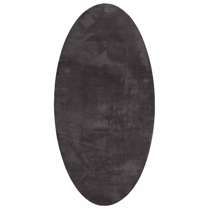 Килим HUARTE vidaXL, Антрацит 100 x 200 cm, 100% полиестер