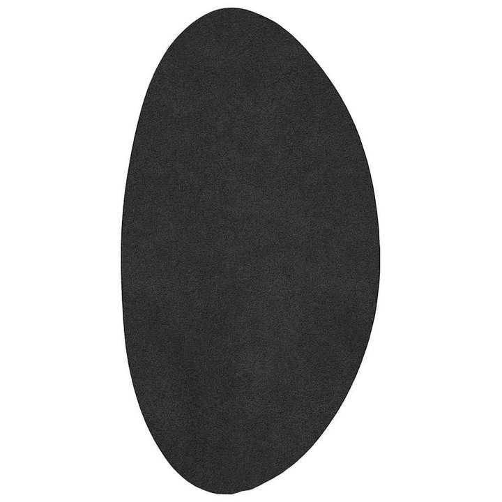 Килим HUARTE vidaXL, Черно 100 x 200 cm, Полиестер