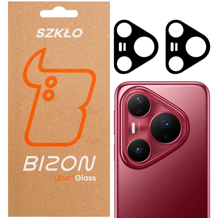 Set 2 sticle cameră foto Bizon, transparent, sticlă securizată