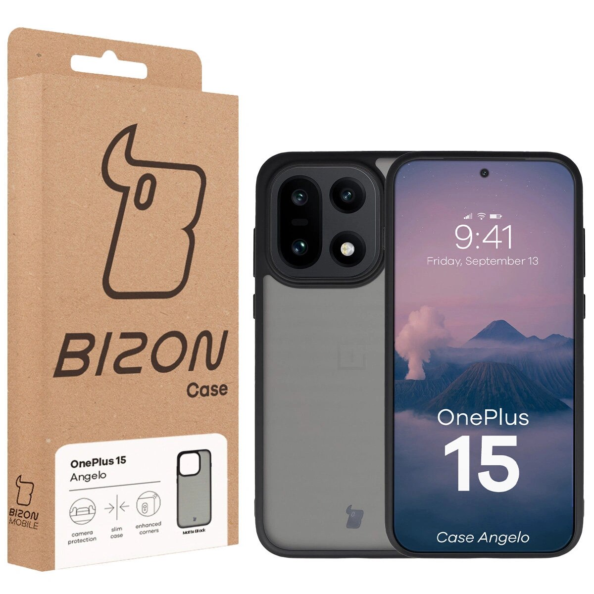 Husa, Bizon Case Angelo pentru OnePlus 15, Colorata cu rama neagra