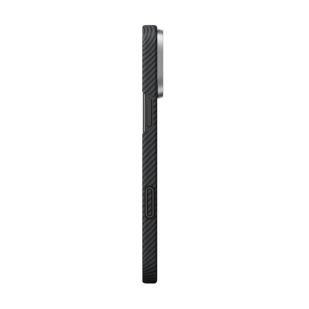 Carcasa Pitaka Ultra-Slim PitaTap cu MagSafe compatibila cu iPhone 16 Pro, Negru