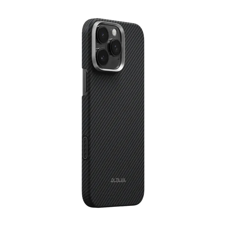 Carcasa Pitaka Ultra-Slim PitaTap cu MagSafe compatibila cu iPhone 16 Pro, Negru