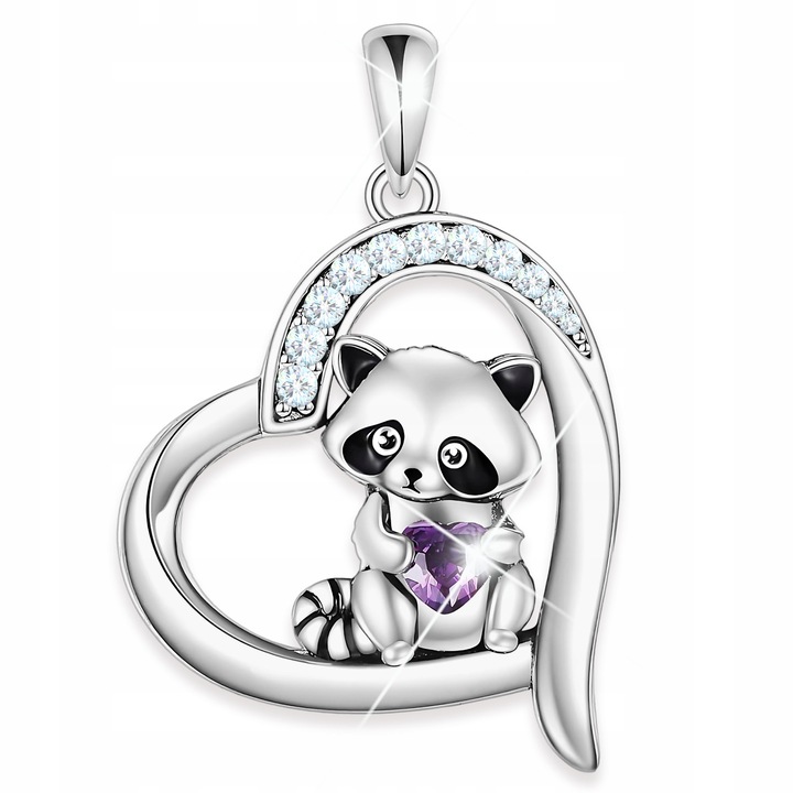 Pandantiv, Larezo, Argint, Argint 925, Cu Cristale, Ras, In Set Cu Cutie Eleganta, Ideal Pentru Cadou, Simbol Al Viziunii Clare Si MISTERULUI, Un Accesoriu Puternic Pentru O Persoana Deosebita