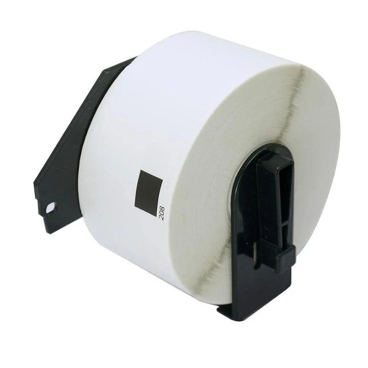 Betckey, DK-11208, fehér, 38 x 90 mm, műanyag tartóval, Brother DK-11208 DK11208 kompatibilis