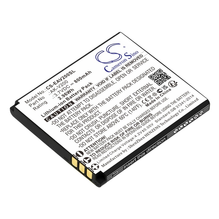 Baterie TECHTEK CS-EAV200SL Li-ion 800mAh