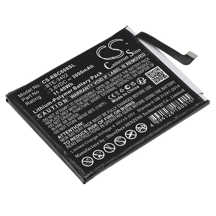 Baterie TECHTEK CS-RBC608SL Li-Polymer 3000mAh