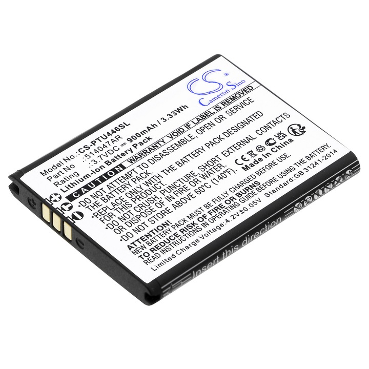 TECHTEK CS-PTU446SL Li-ion 900mAh akkumulátor