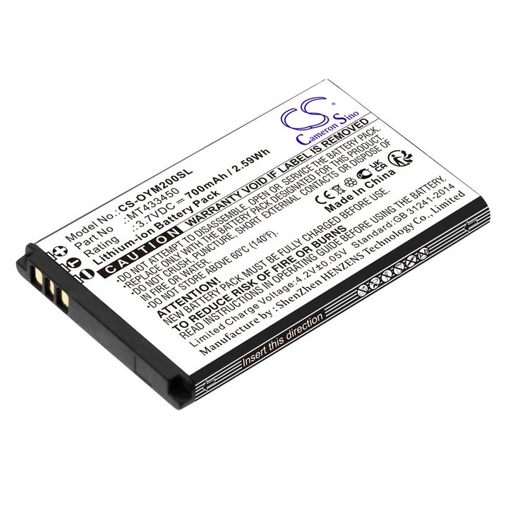 Baterie TECHTEK CS-OYM200SL Li-ion 700mAh
