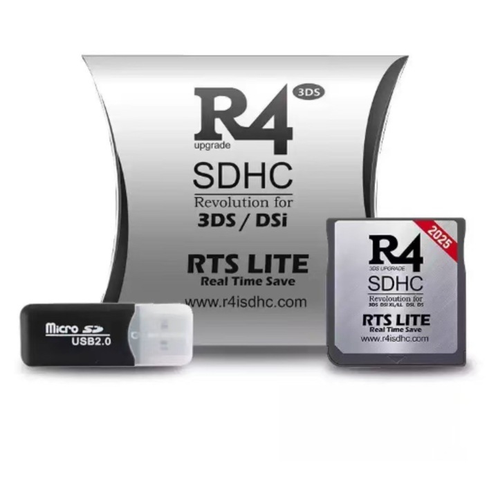 Card R4 SDHC RTS LITE 2025 - Compatibil cu toate modelele Nintendo