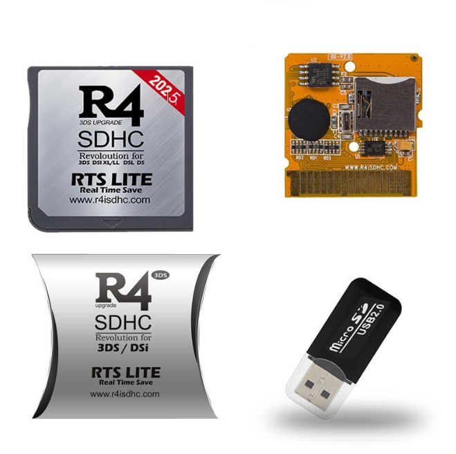 Card R4 SDHC RTS LITE 2025 - Cu Functia RTS pentru Nintendo DS/DSi/3DS ...