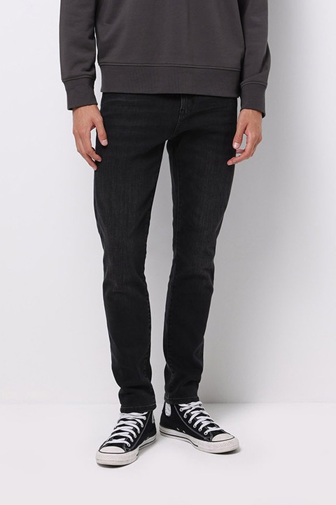 Colin's, Blugi slim fit cu talie medie Danny, Negru melange