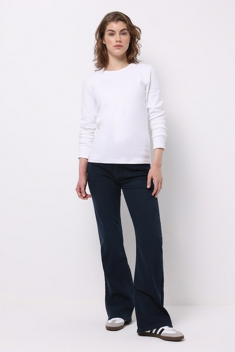 Colin's, Blugi evazati cu talie inalta, Bleumarin