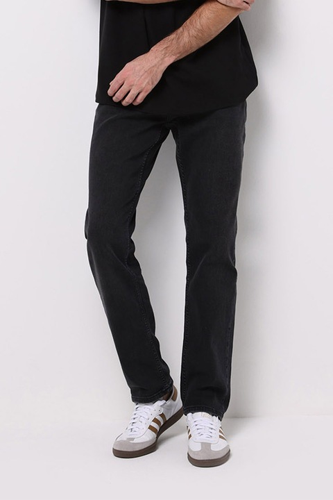 COLIN'S, Blugi uni cu talie medie, Negru melange