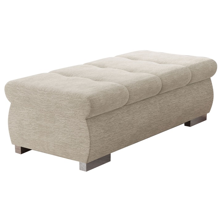 Taburet mare Herkules, MIRJAN 24, bej deschis, 60x120x39 cm