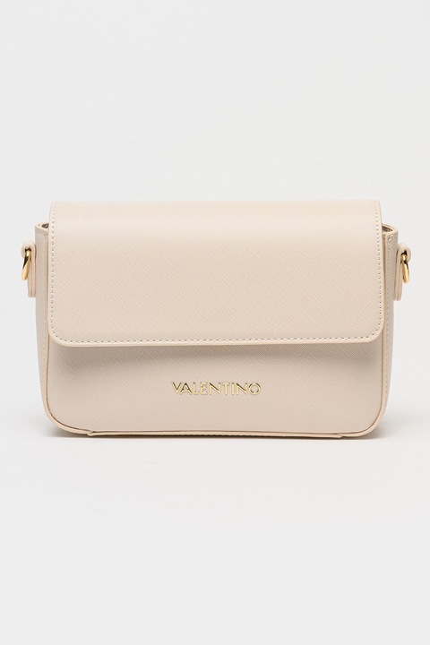 Valentino Bags, Geanta crossbody de piele ecologica cu barete intersanjabile Zero, Crem