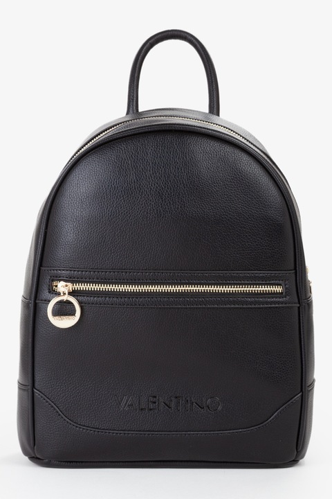 Valentino Bags, Rucsac de piele ecologica cu barete din material textil, Negru