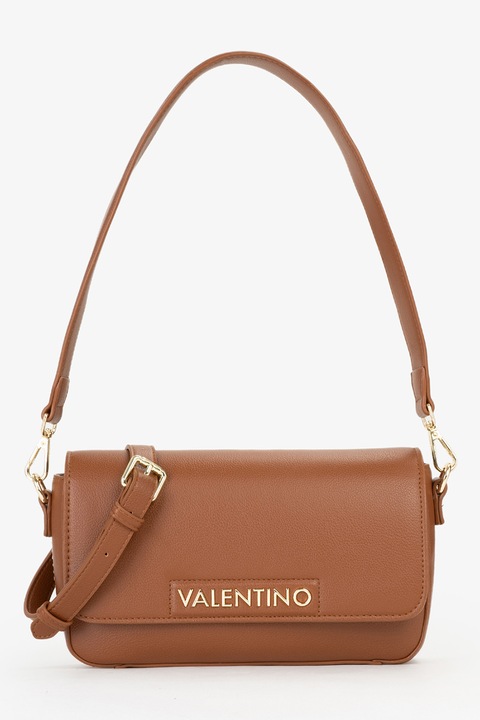 Valentino Bags, Чанта през рамо с метално лого, Карамел