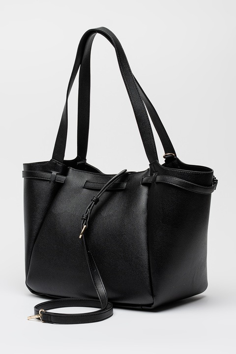 Valentino Bags, Geanta shopper din piele ecologica cu etui interior, Negru