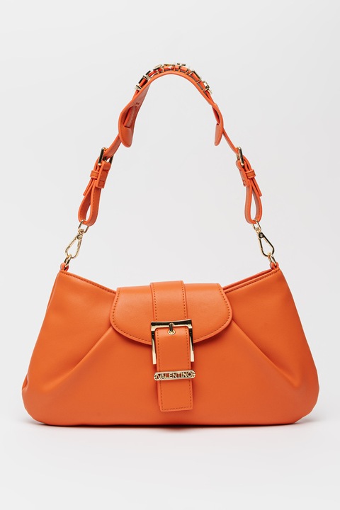 Valentino Bags, Чанта за рамо от еко кожа, Мандарина