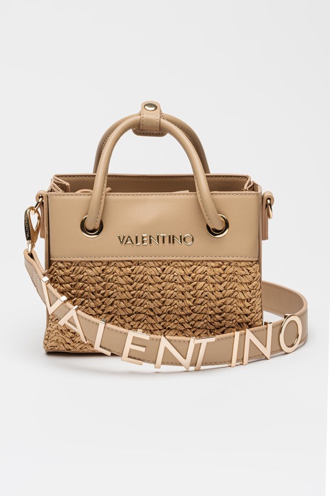 Valentino Bags, Шопинг чанта от еко кожа, Камел