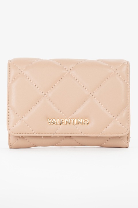 Valentino Bags, Portofel pliabil cu logo, Bej