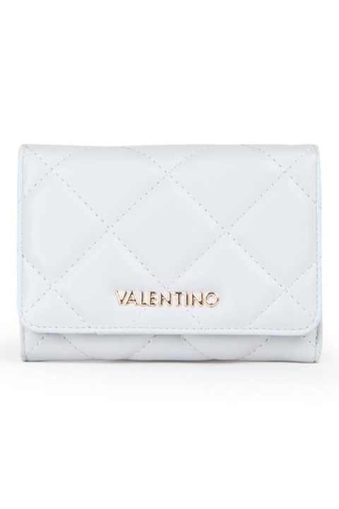 Valentino Bags, Portofel pliabil cu logo, Albastru glaciar