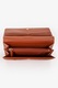 Valentino Bags, Portofel de piele ecologica cu clapa si model monograma Pansy, Caramel