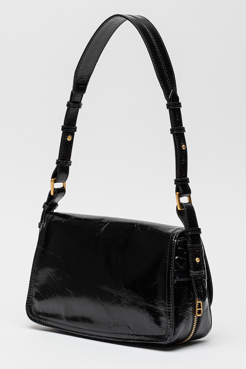 Zadig & Voltaire, Geanta de piele Le Zouzou, Negru - eMAG.ro