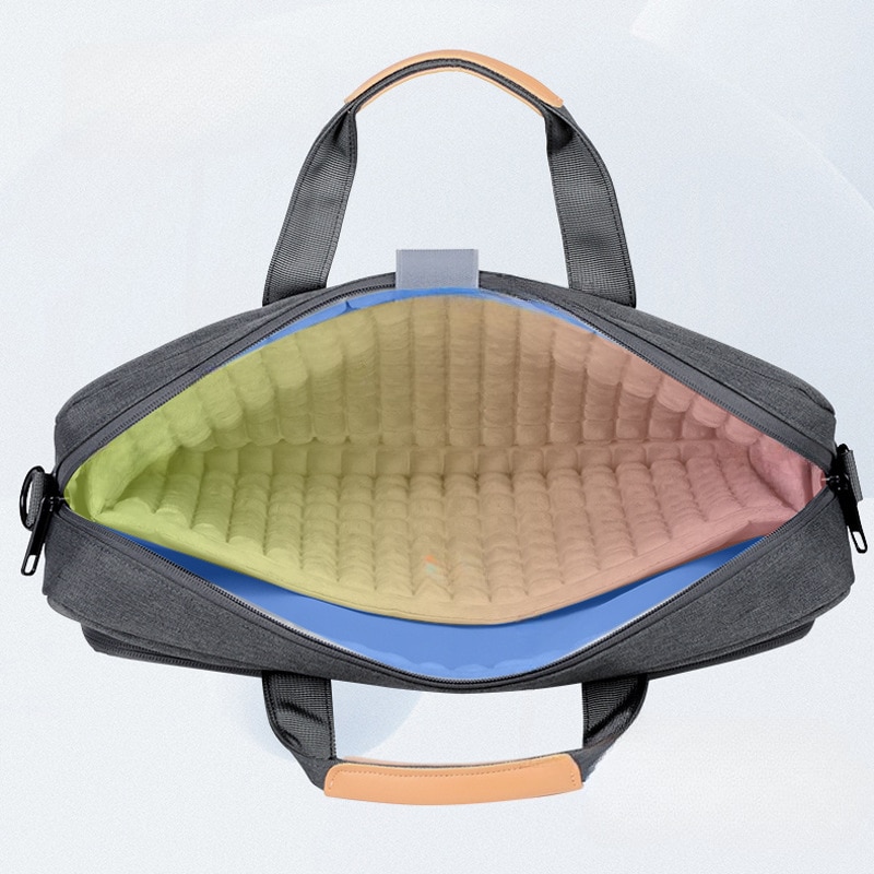 Geanta pentru laptop ORBER, 18 inch, impermeabilă, rezistentă la șocuri, gri, 44,5x7x32,5cm