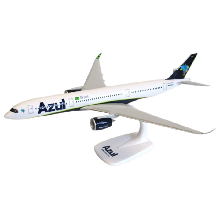 Модел самолет Air Azul Airbus A350-900, пластмаса, 34 см, мащаб 1:200