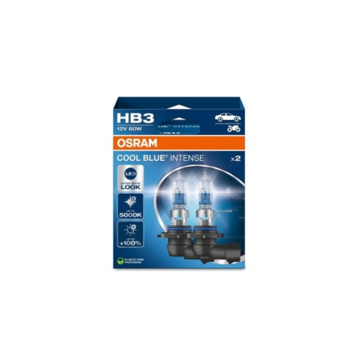 Set Becuri Osram HB3 Cool Blue Intense Next Gen 60W