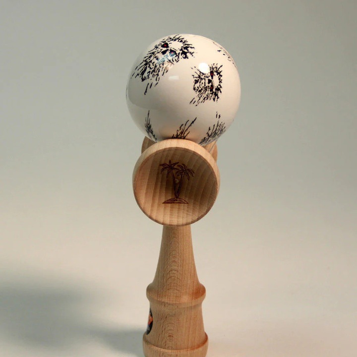Kendama, Bahama, forma 2GOOD, lemn masiv fag, multicolor, dimensiune standard