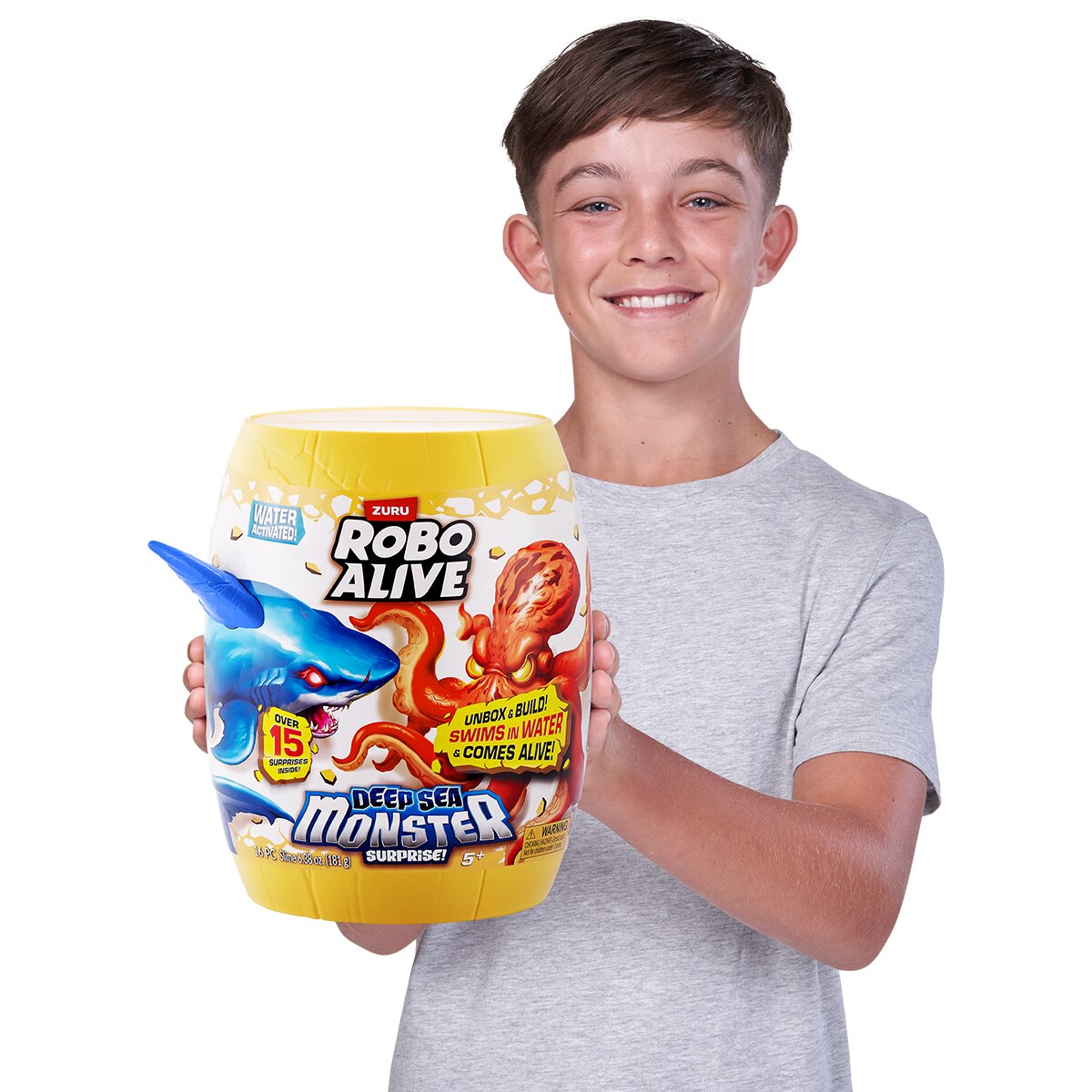 Jucarie inotatoare Rechin, Robo Alive seria Deep Sea Monster, S1