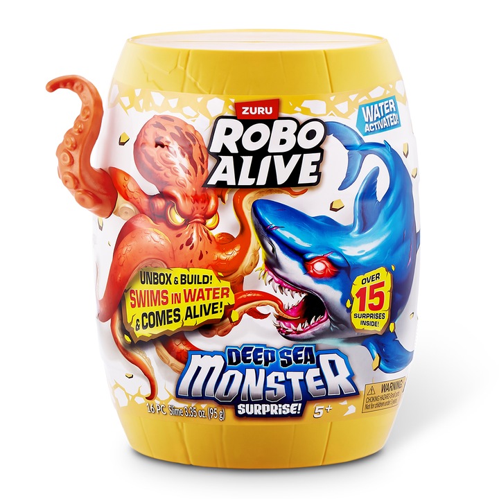 Jucarie inotatoare Caracatita, Robo Alive seria Deep Sea Monster, S1 ZURU