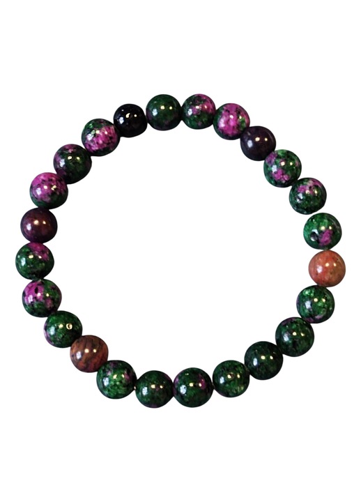 Bratara femei, Epidot Zoisit 6mm, Sugilit 6mm, pietre semiprețioase, unicat