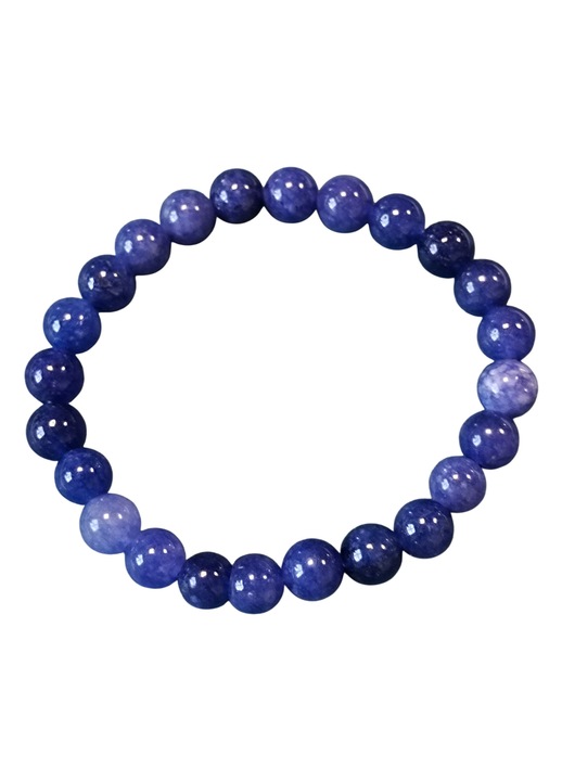 Brățară din kyanit 8mm, pietre semiprețioase, femei, unicat