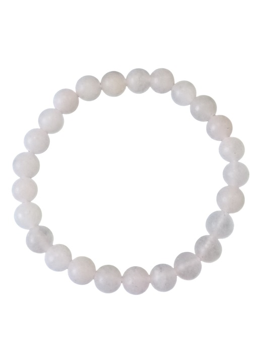 Bratara din cuart roz mat, pietre semipretioase, 8mm