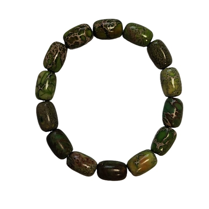 Bratara jasp imperial, piatra naturala, unica, pentru femei