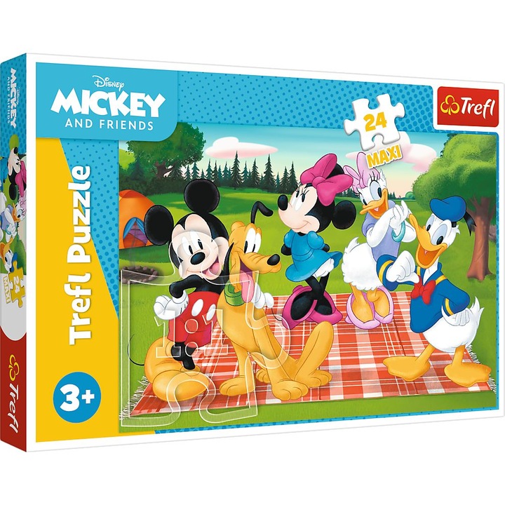 Пъзел Trefl Maxi - Disney Mickey Mouse, Любимецът на Мики, 24 части