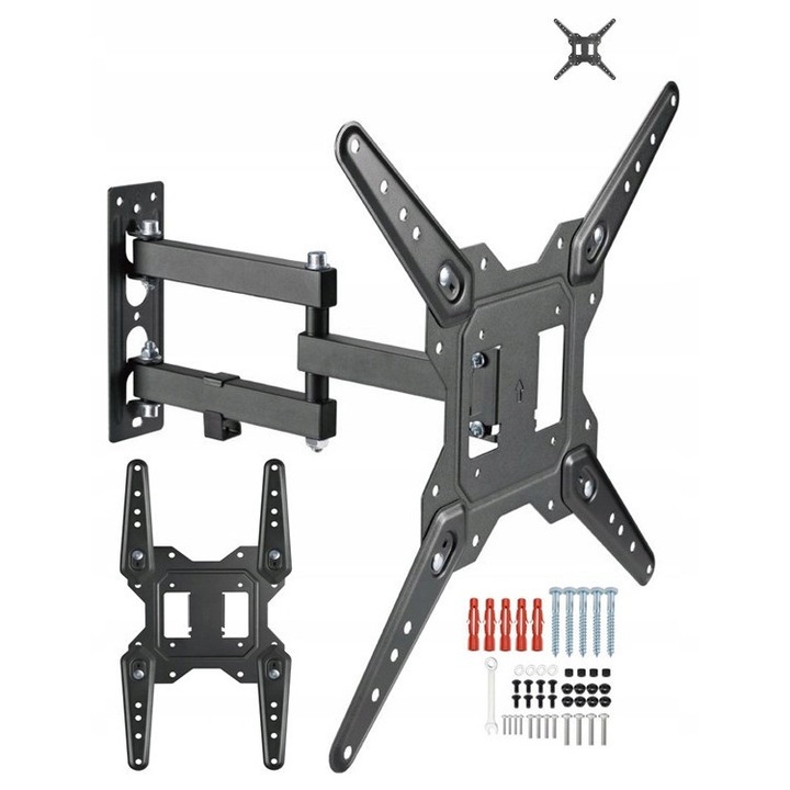 Forgatható TV tartó 24" UD Solid 30kg Fali rögzítés
