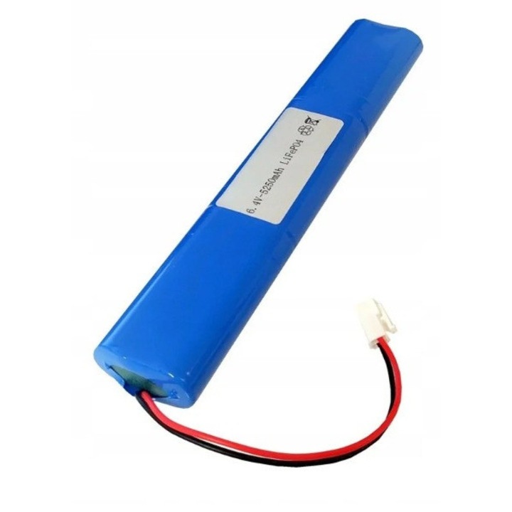 Acumulator AM Electronics 6,4V 5250mAh LiFePO4 204x19x39mm pentru lampa de urgenta