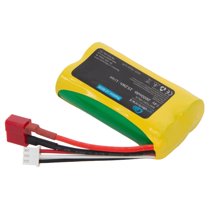 Li-Ion батерия 7.4V 2600mAh 35A за R/C, комплект, AM Electronics